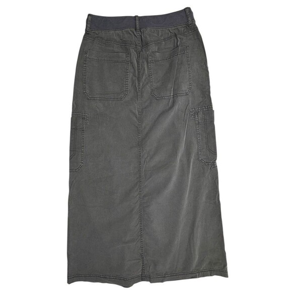 NWT American Eagle Y2K Vibe Lyocell Cargo Maxi Skirt Gorpcore Utility Gray 2 - Picture 9 of 16
